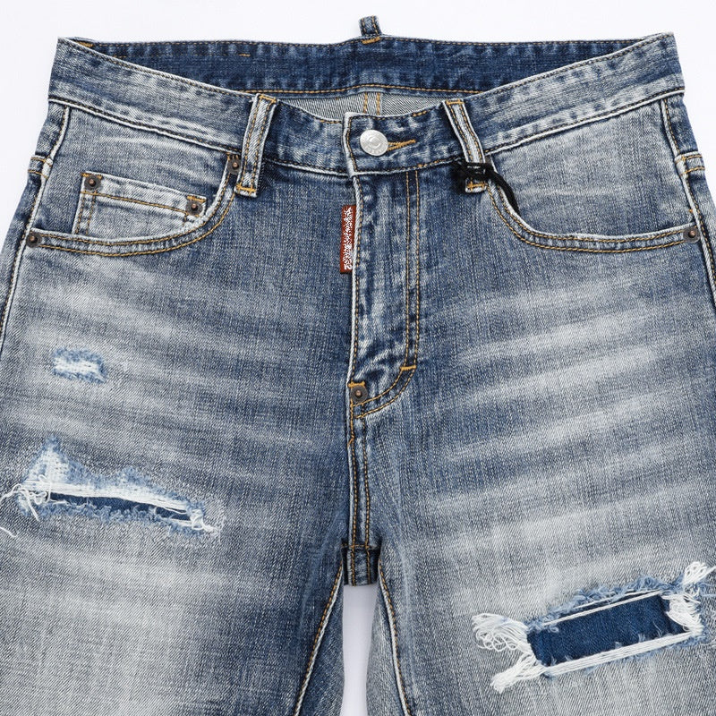 SOLO-DSQ2 Fashion Holes New Jeans