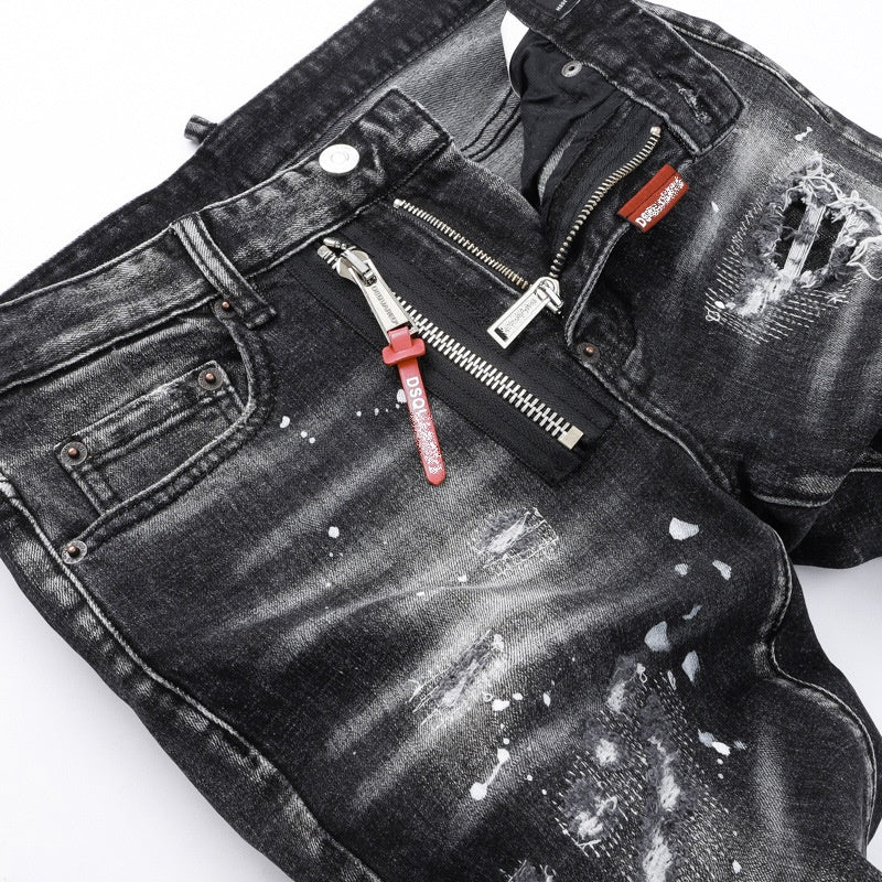 SOLO-DSQ2 fashion holes jeans