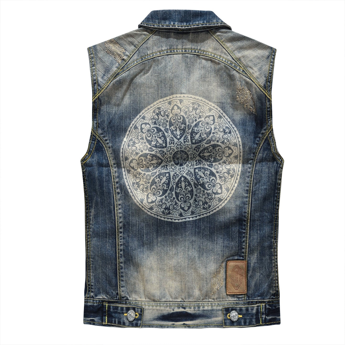 SOLO-DSQ2 24ss zipper Denim Vest coat