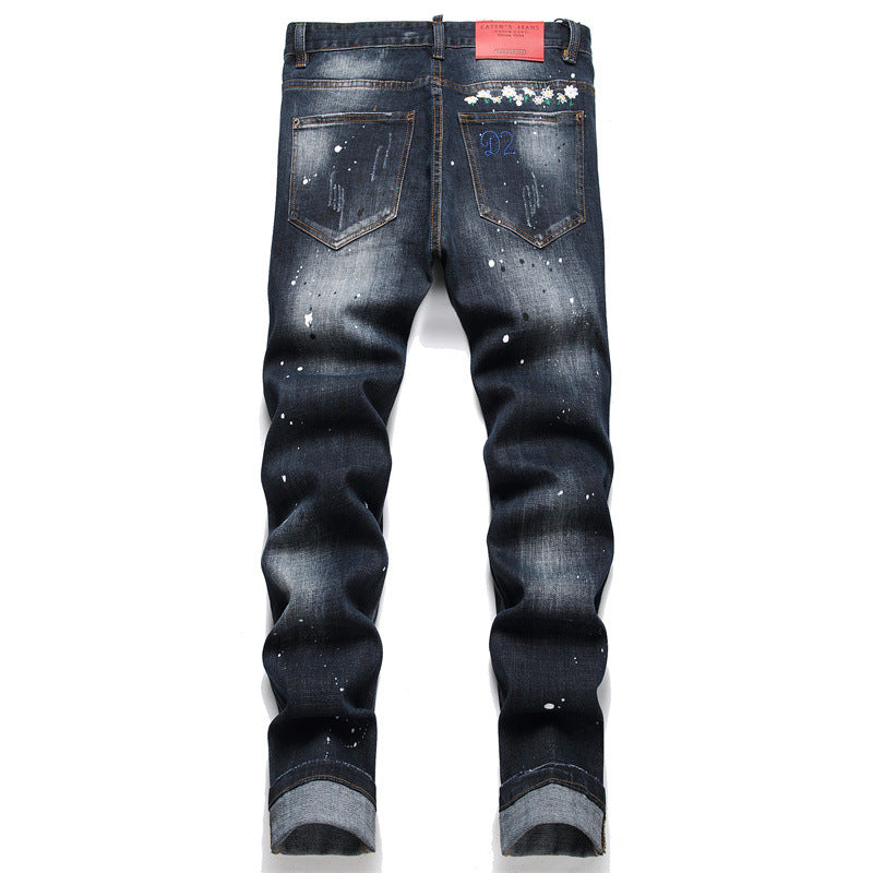 SOLO-DSQ2 embroidery Jeans