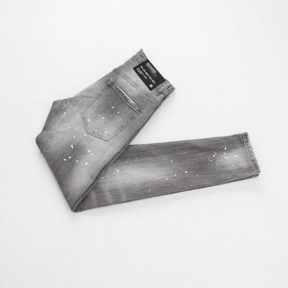 SOLO-DSQ2 men's gray jeans