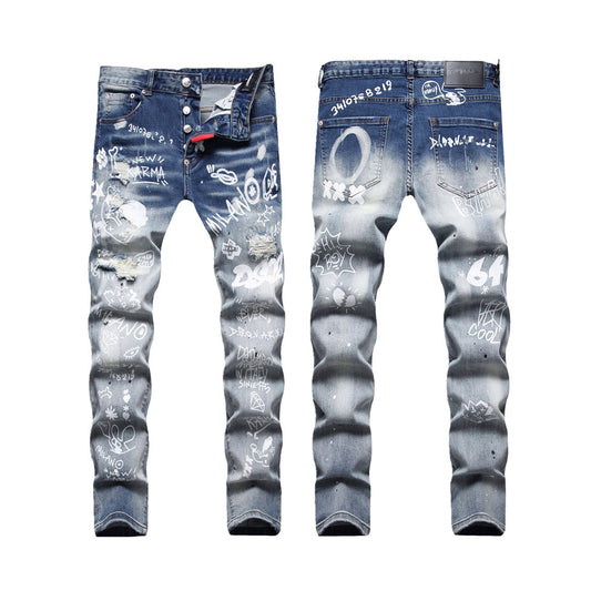 SOLO-DSQ2 printing Jeans