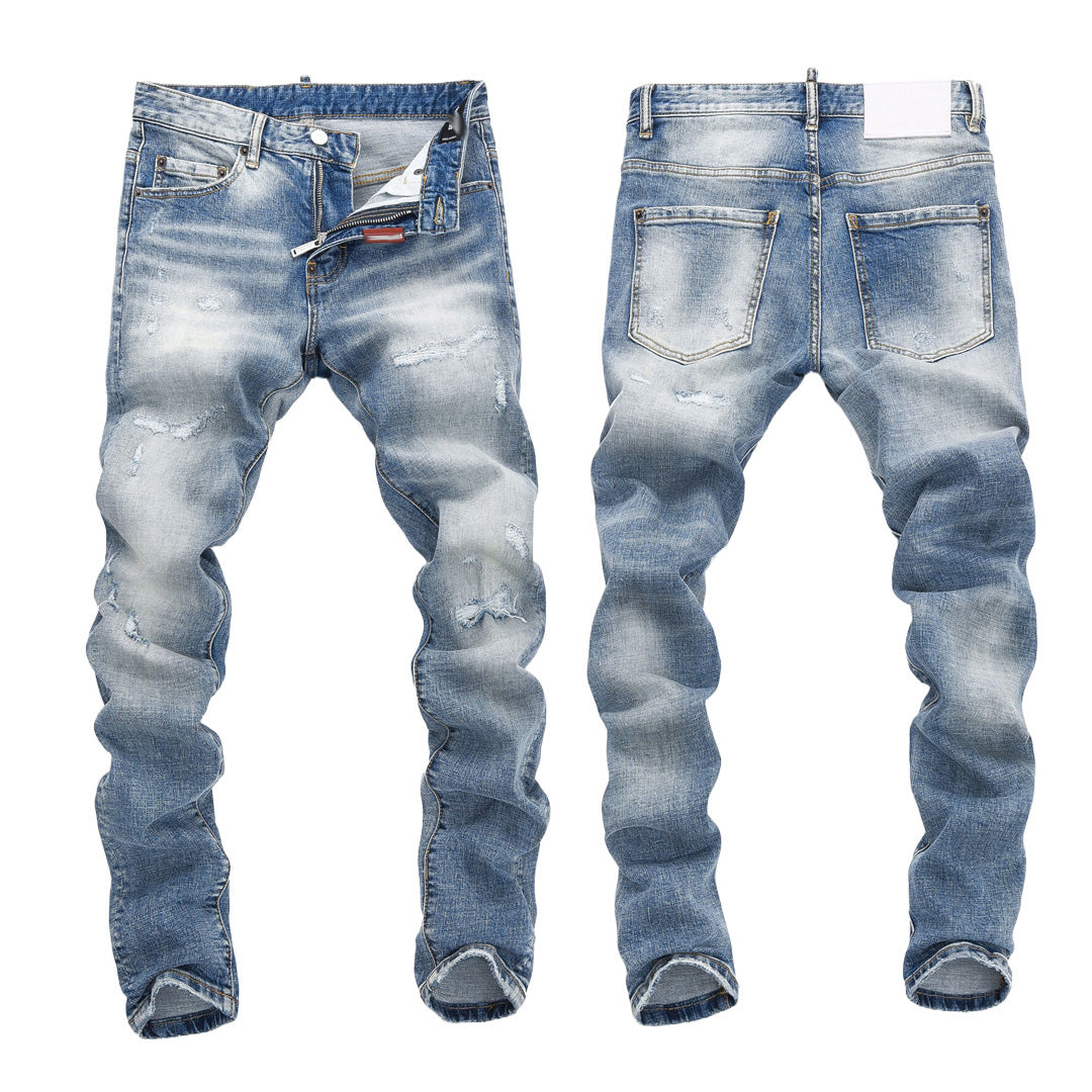 SOLO-DSQ2 2024ss Ripped Jeans