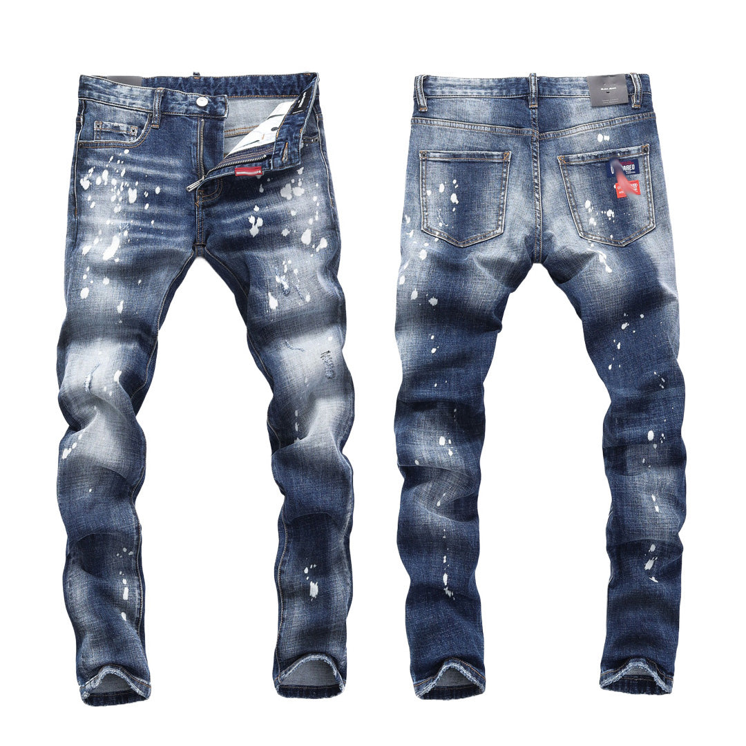 SOLO-DSQ2 2024ss Ripped Jeans