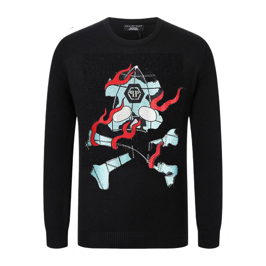 SOLO-Philpp black Fleece Sweatshirt