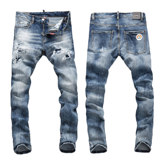 SOLO-DSQ2 2024ss Ripped Jeans