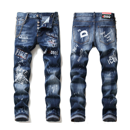 SOLO-DSQ2 2024ss printing Jeans