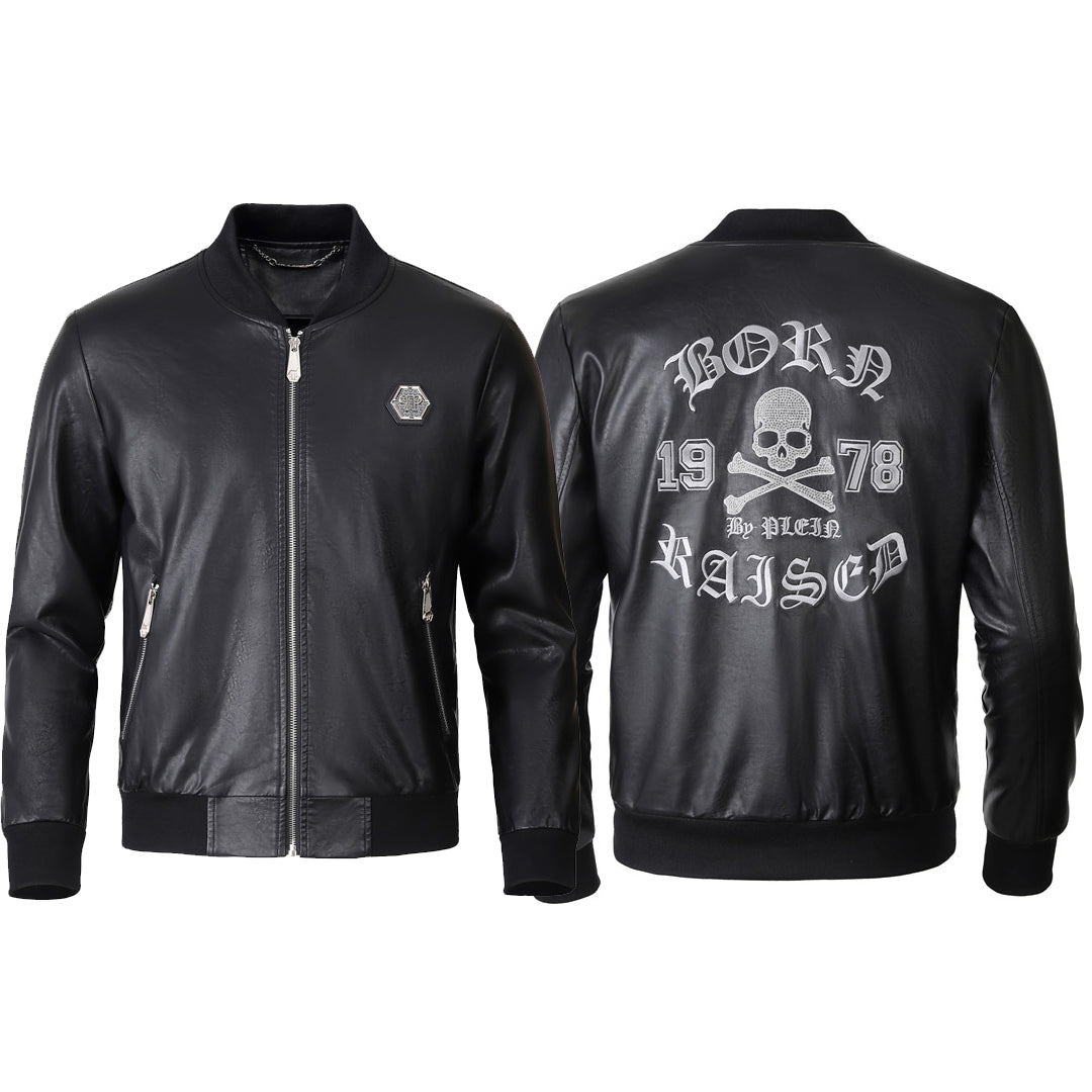 SOLO-Philpp LOGO Cowhide Jacket