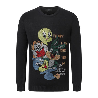 SOLO-Philpp black Fleece Sweatshirt