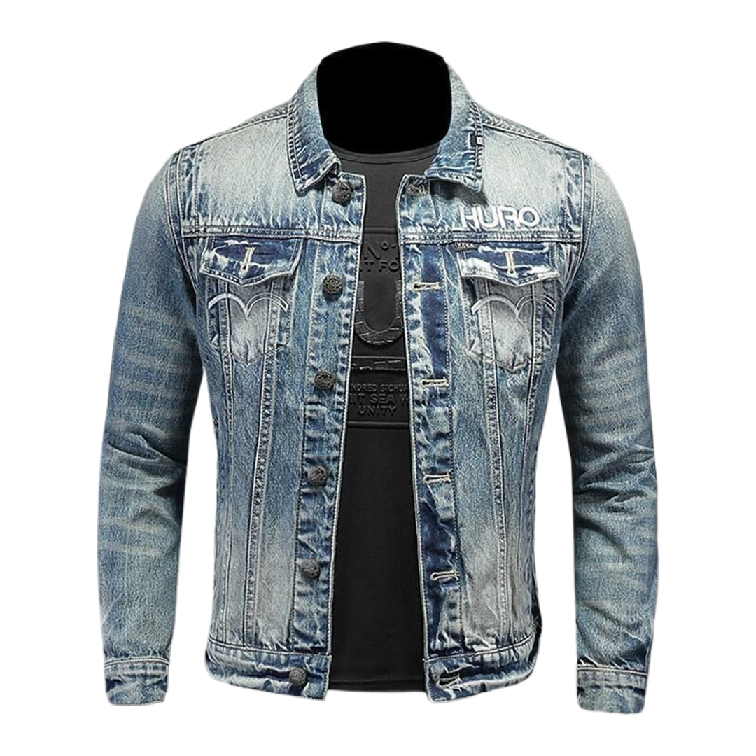 SOLO-DSQ2 Distressed Denim Jacket