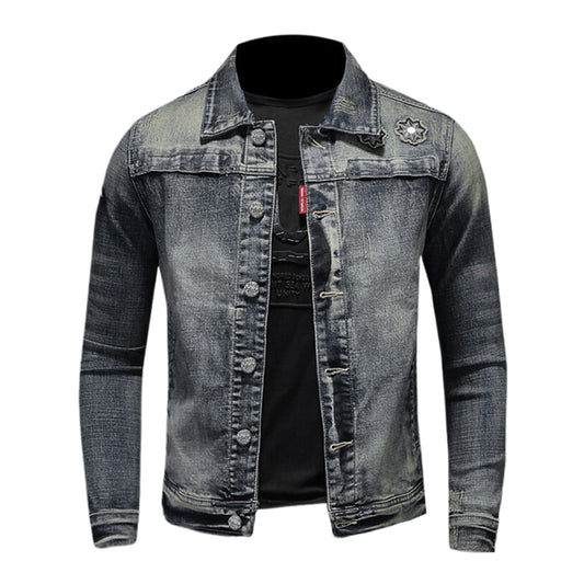 SOLO-DSQ2 Distressed Denim Jacket