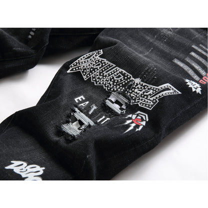 SOLO-DSQ2 hot diamond embroidery Jeans