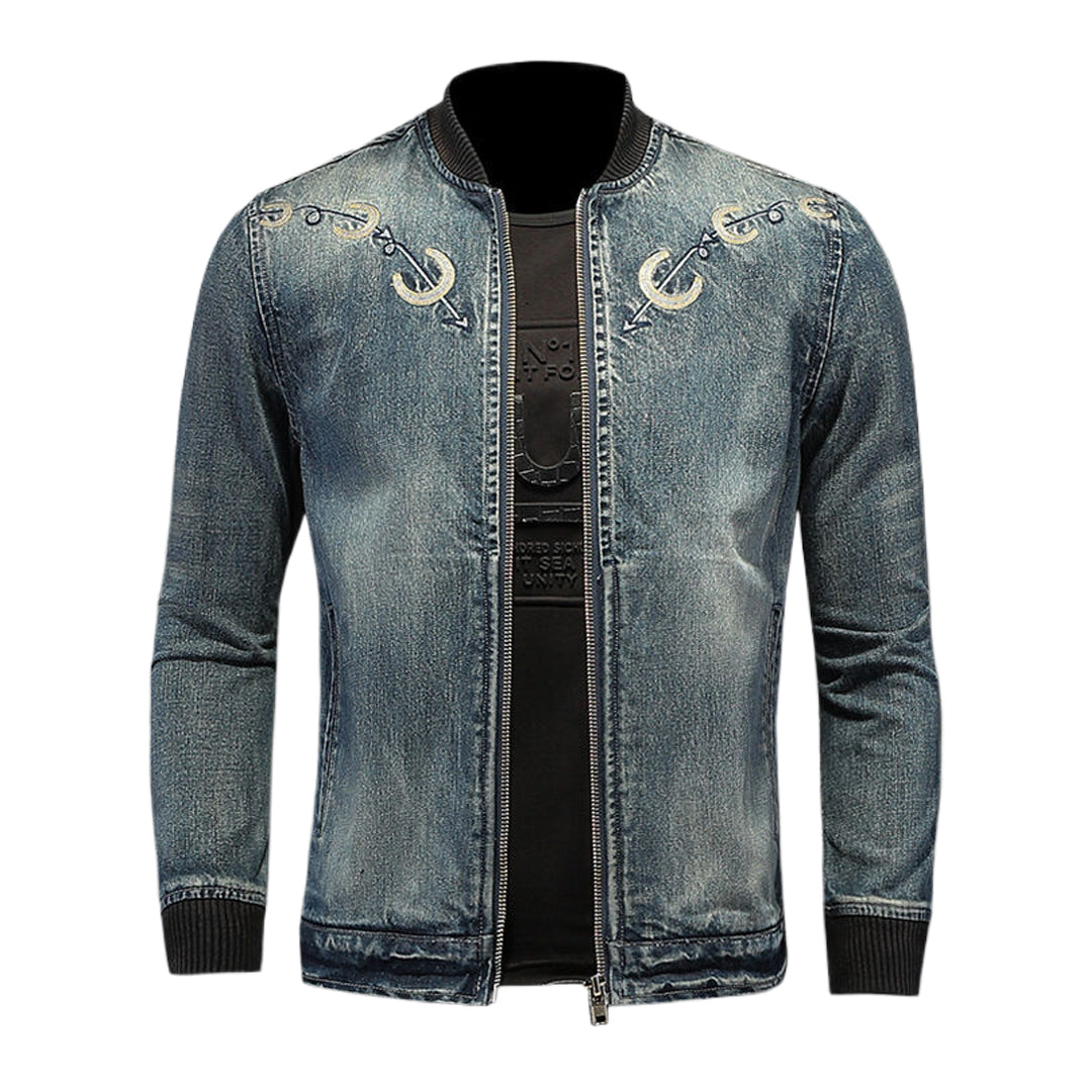 SOLO-DSQ2 Distressed Denim Jacket