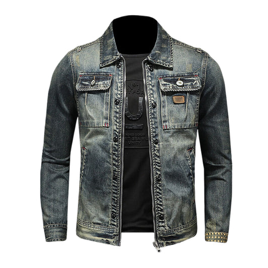 SOLO-DSQ2 24ss Distressed Denim Jacket