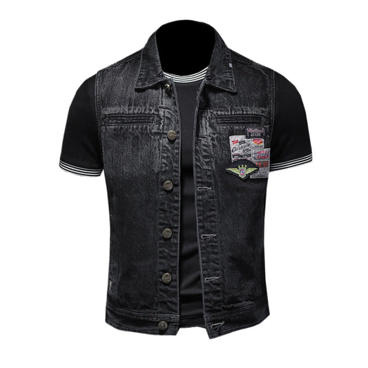 SOLO-DSQ2 2024ss Denim Vest coat