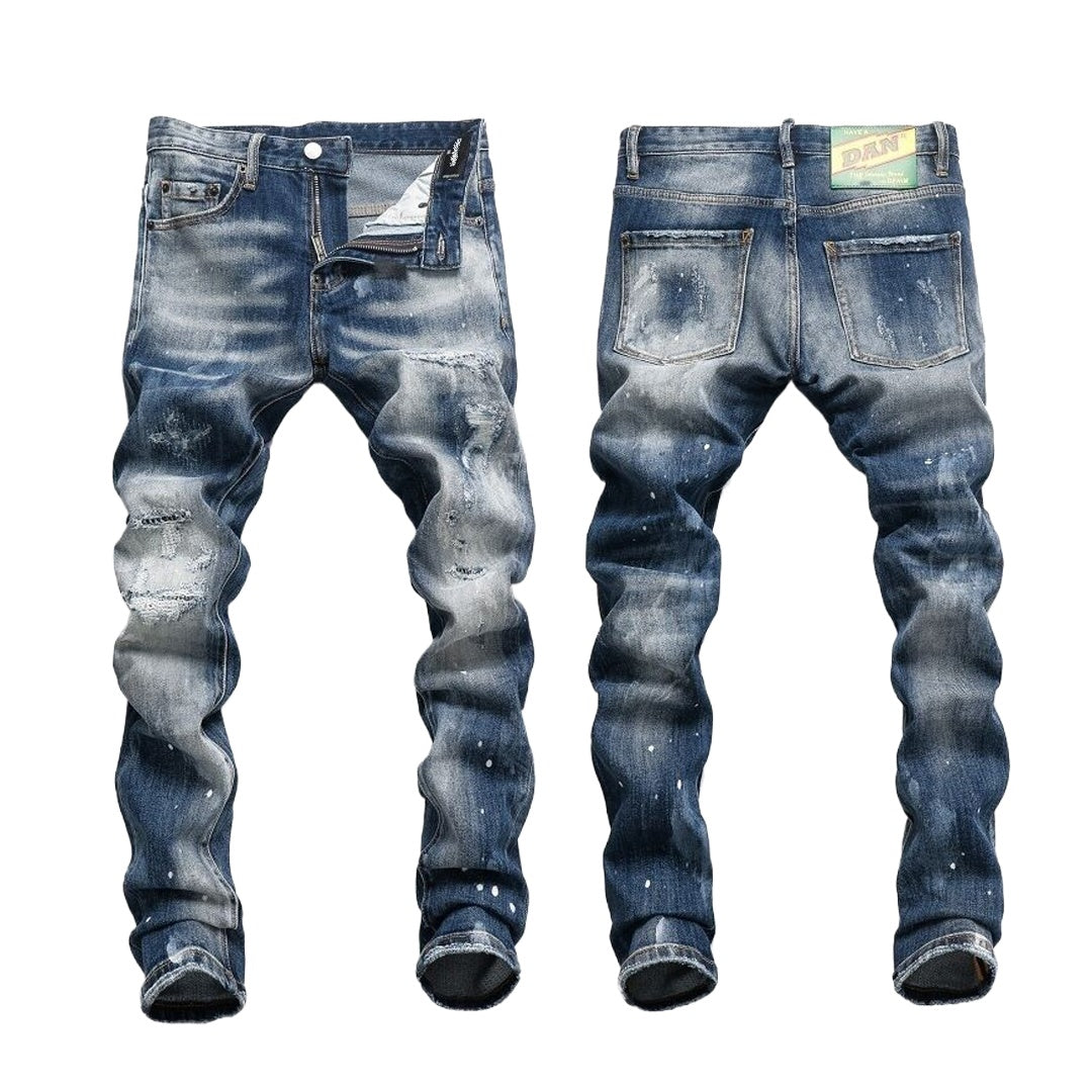 SOLO-DSQ2 Skull Man Bones Jeans