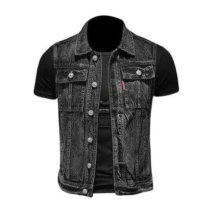 SOLO-DSQ2 Denim Vest coat