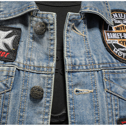 SOLO-DSQ2 2024ss Denim Vest coat