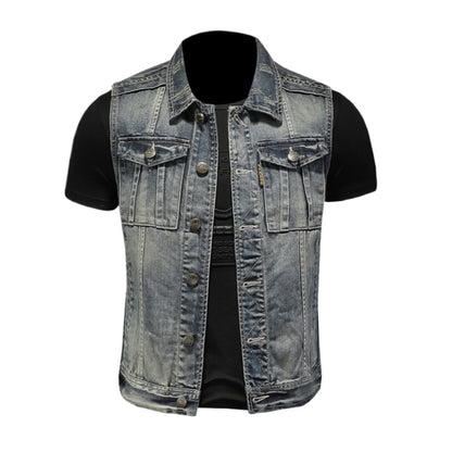 SOLO-DSQ2 Denim Vest coat