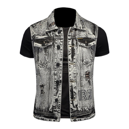 SOLO-DSQ2 24ss Denim Vest coat