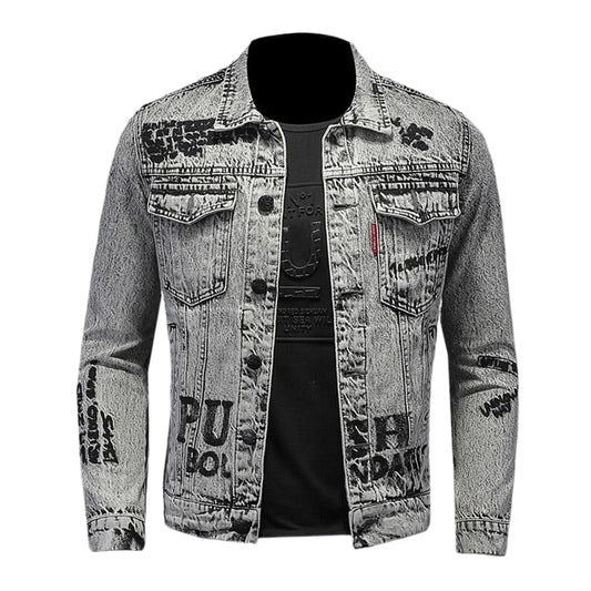 SOLO-DSQ2 Distressed Denim Jacket