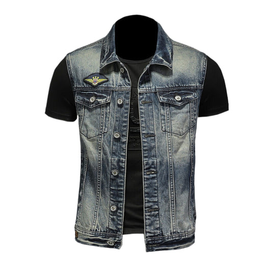 SOLO-DSQ2 24ss Denim Vest coat