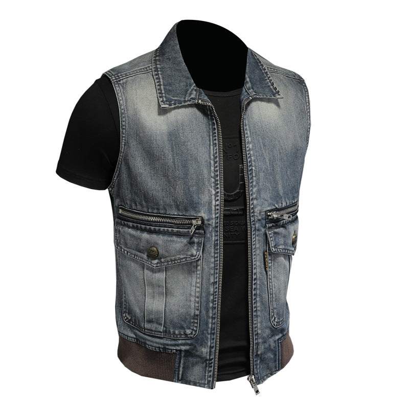 SOLO-DSQ2 2024ss Denim Vest coat