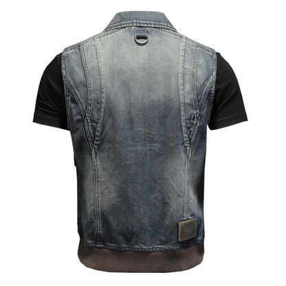 SOLO-DSQ2 2024ss Denim Vest coat