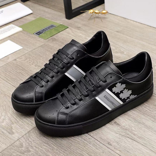 SOLO-DSQ2 Leather sneakers