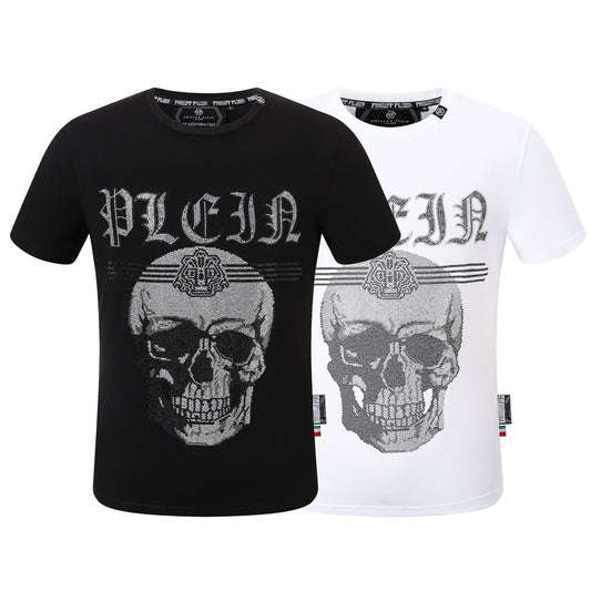 SOLO-Philpp Hot stamping Skull T-shirt