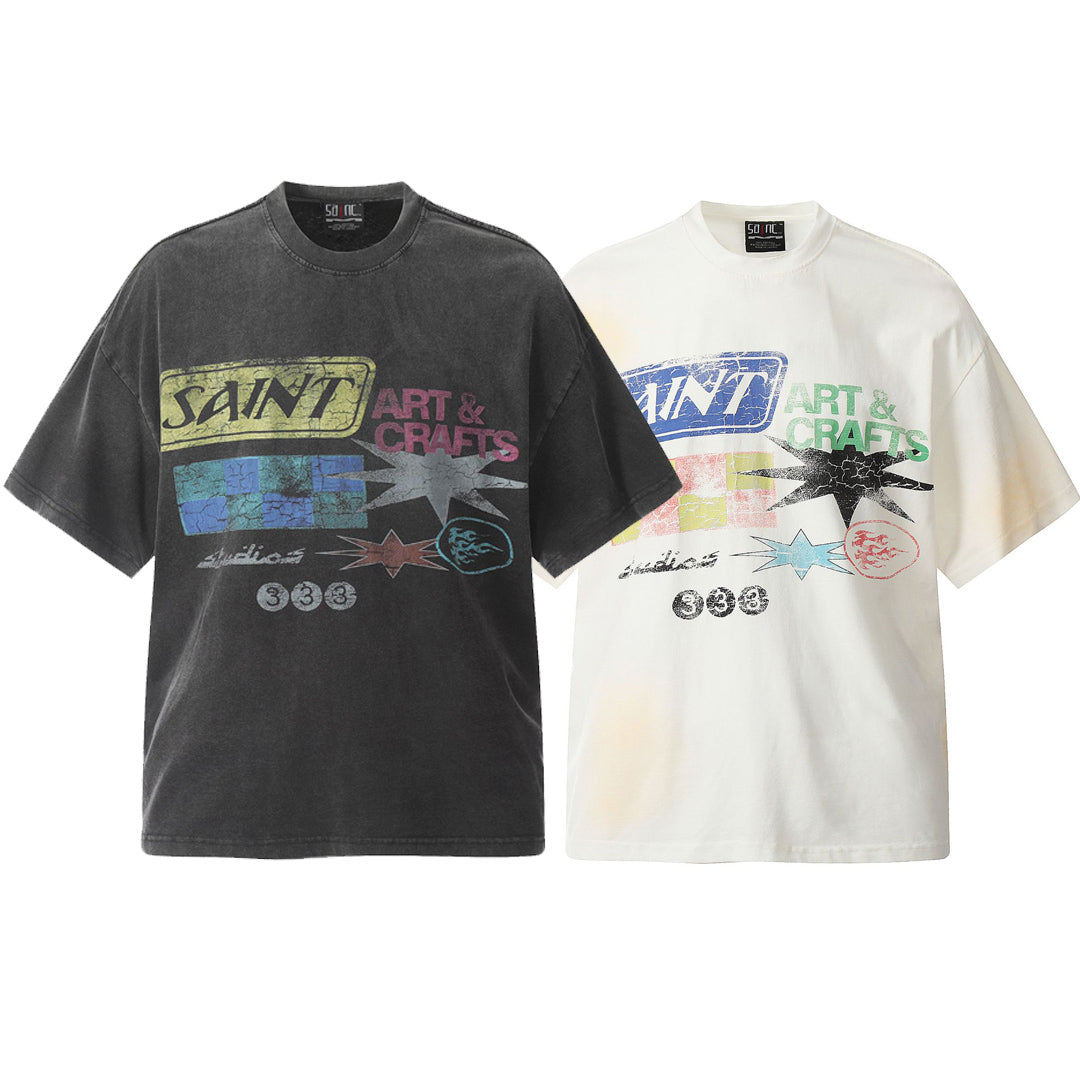 SOLO-Saint Michael 24SS Graffiti T-shirt