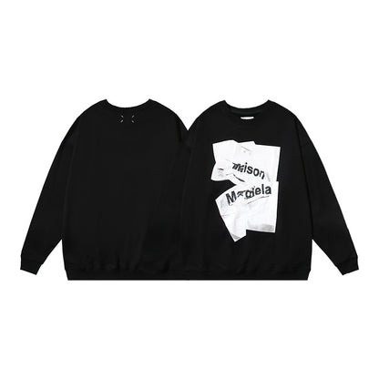 SOLO-Maison Margiela 2024ss Black and white Hoodie