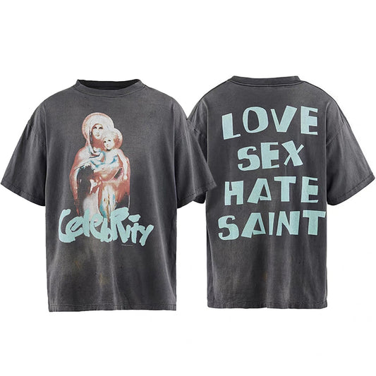 SOLO-Saint Michael 2024ss Hip-hop T-shirt