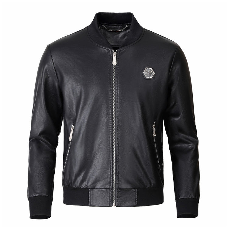 SOLO-Philpp LOGO Cowhide Jacket