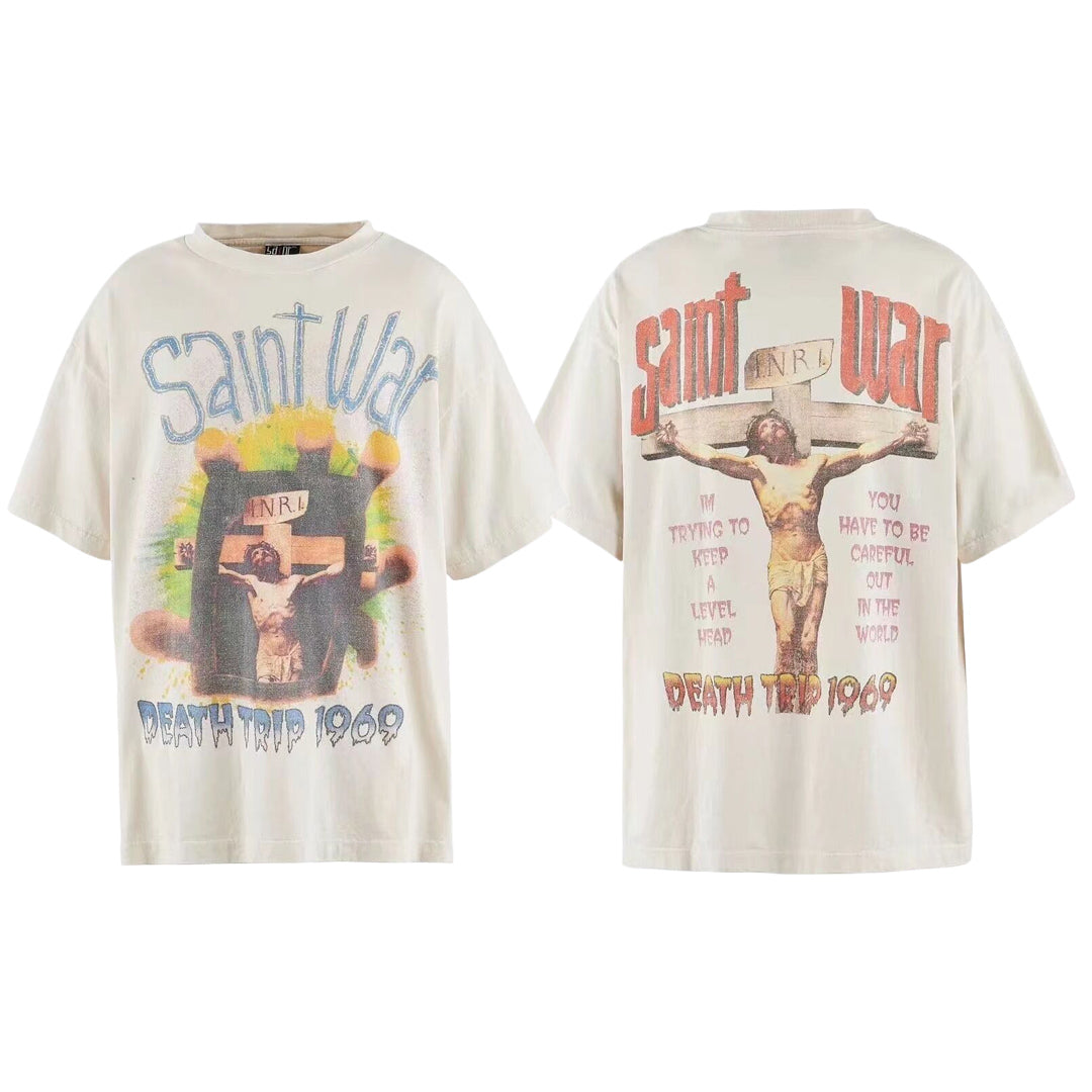 SOLO-Saint Michael Print T-hemp 