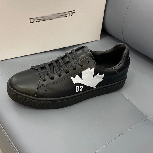 SOLO-DSQ2 25ss Leather sneakers