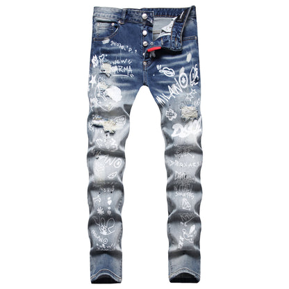 SOLO-DSQ2 printing Jeans