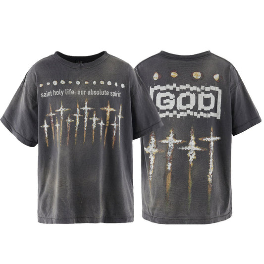 SOLO-Saint Michael Print T-shirt