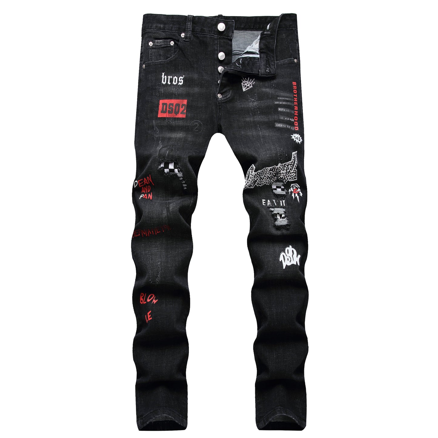 SOLO-DSQ2 hot diamond embroidery Jeans