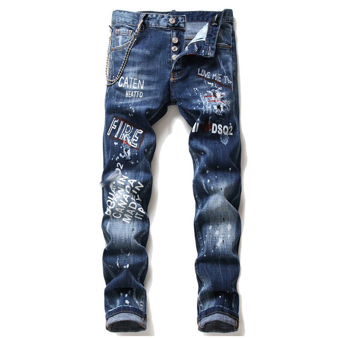 SOLO-DSQ2 2024ss printing Jeans