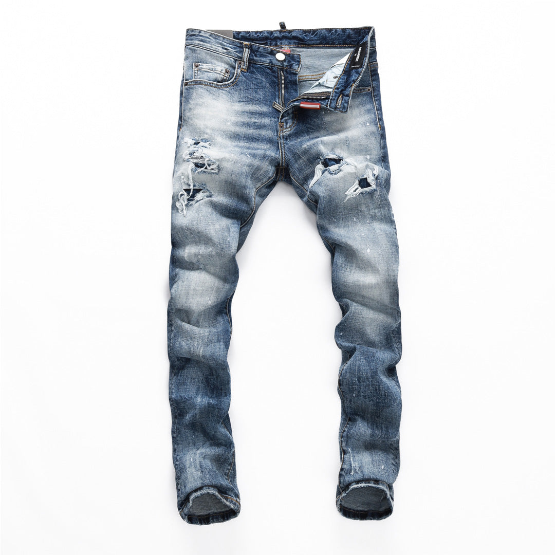 SOLO-DSQ2 2024ss Ripped Jeans