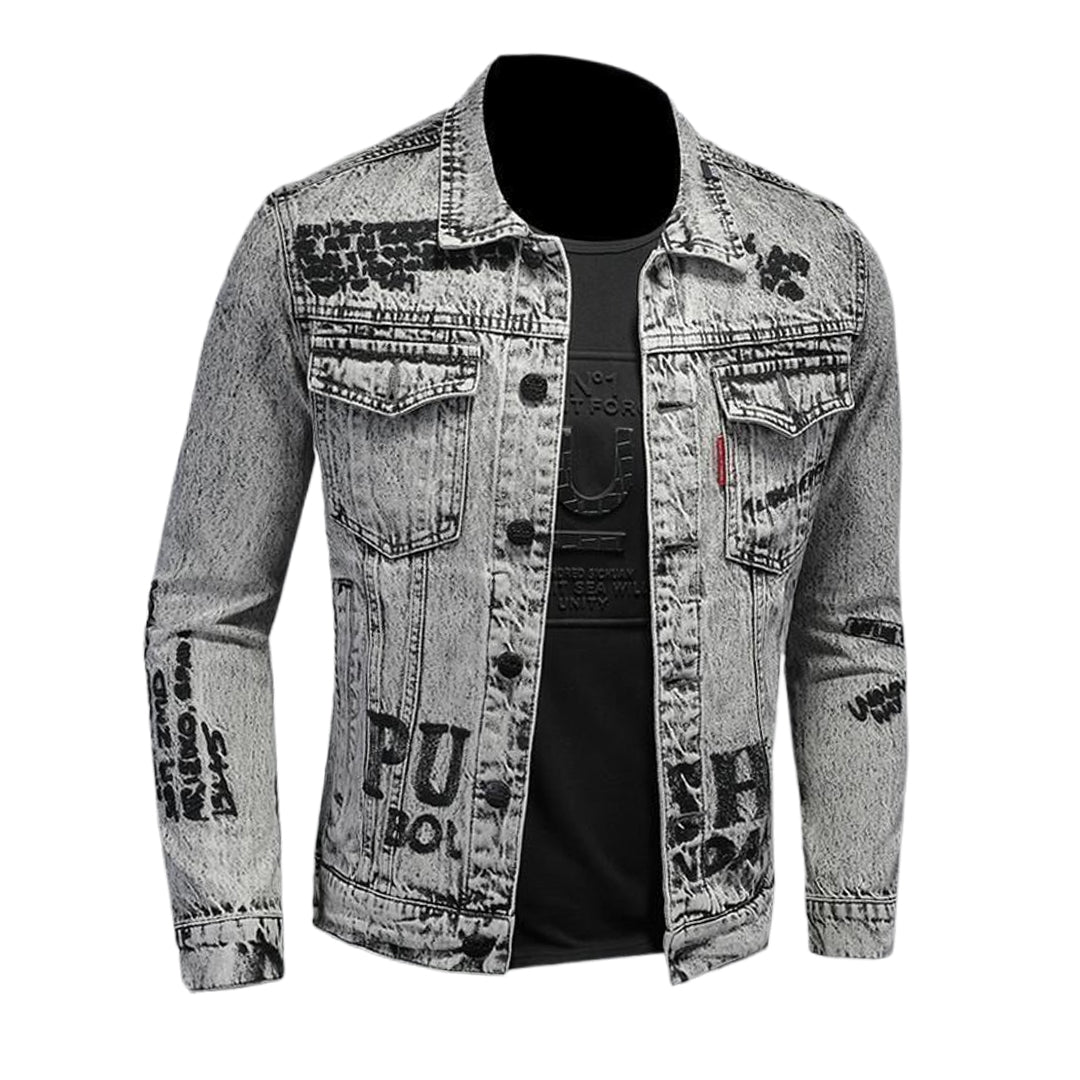 SOLO-DSQ2 Distressed Denim Jacket