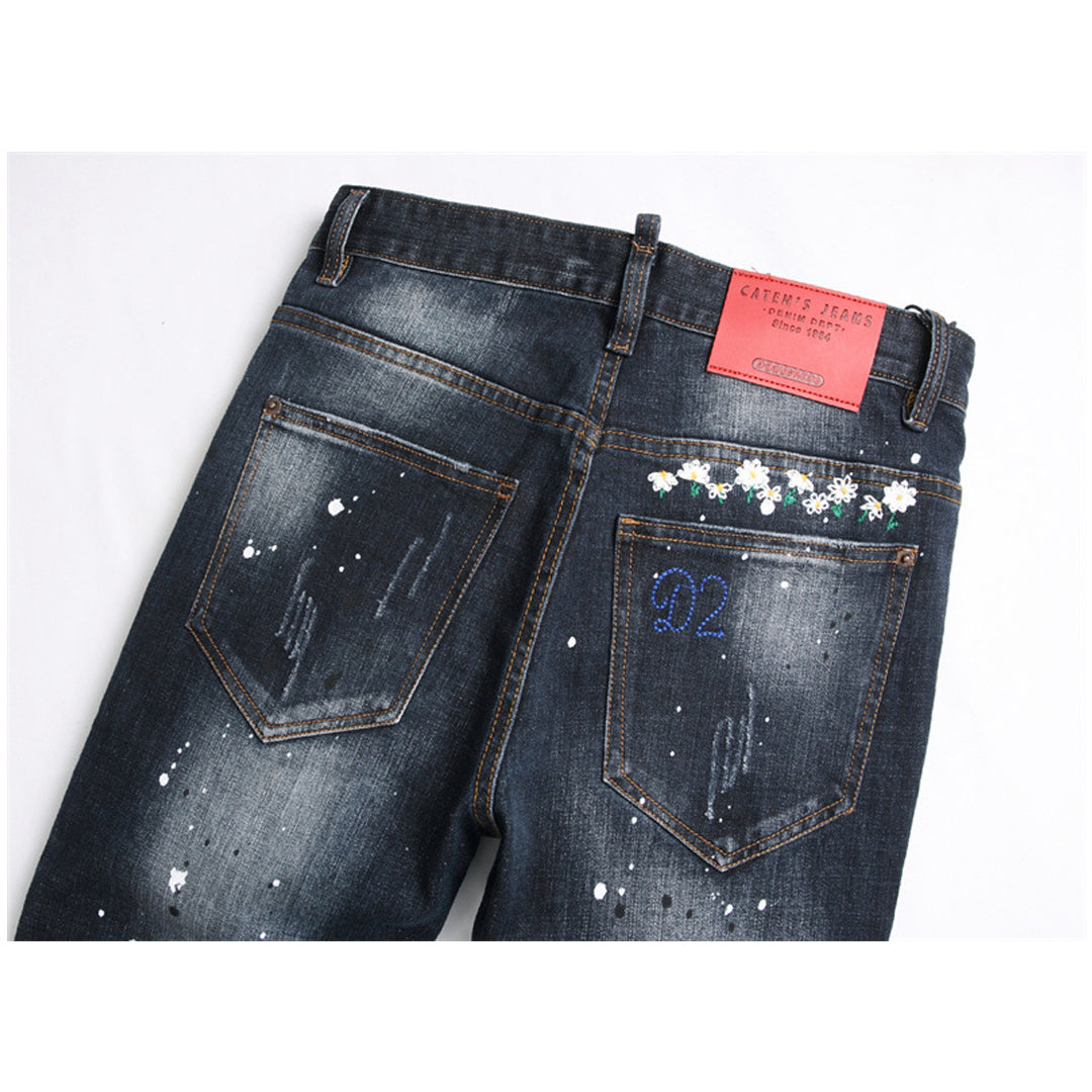 SOLO-DSQ2 embroidery Jeans