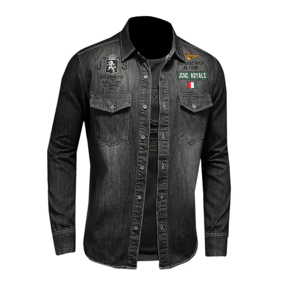 SOLO-DSQ2 Black Denim Jacket