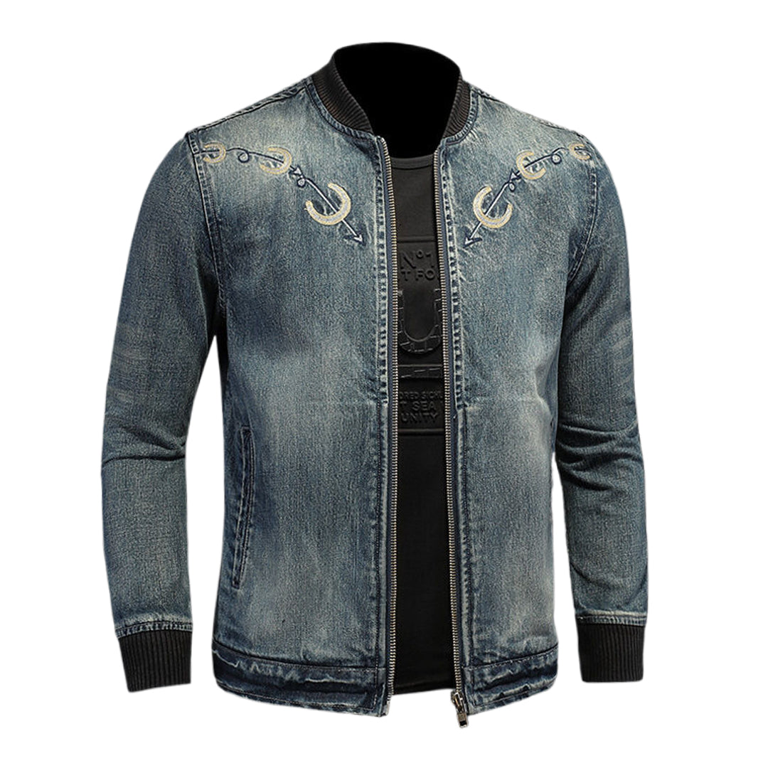 SOLO-DSQ2 Distressed Denim Jacket