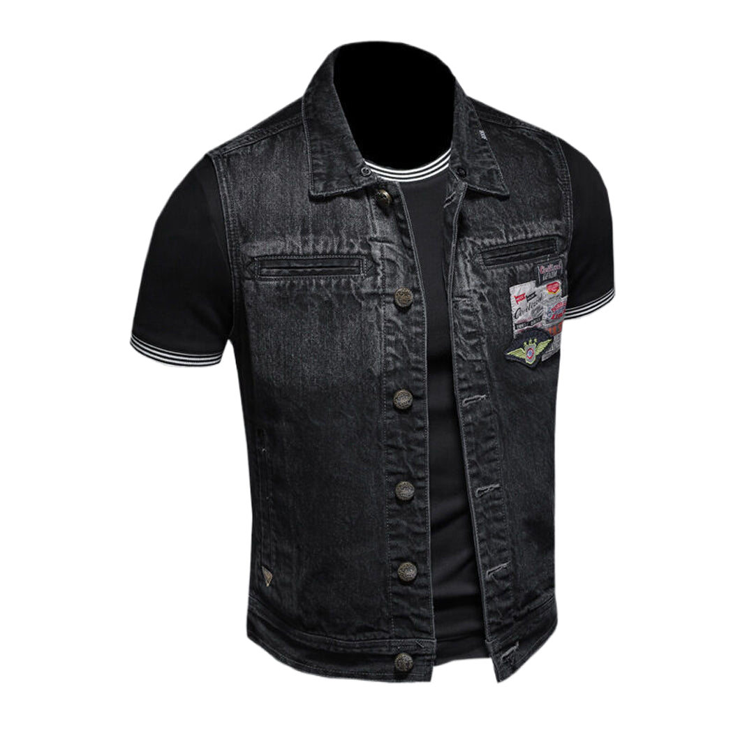 SOLO-DSQ2 2024ss Denim Vest coat