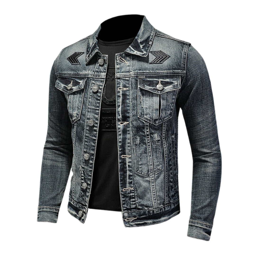 SOLO-DSQ2 2024ss Distressed Denim Jacket