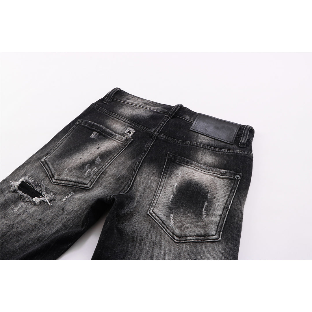 SOLO-DSQ2 Elastiese wasbare gate Jeans