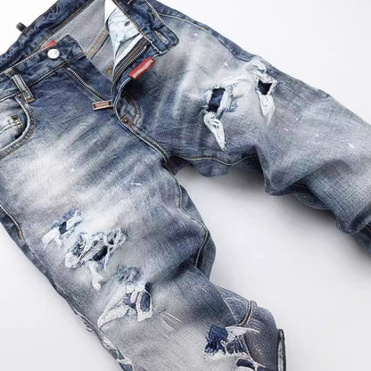 SOLO-DSQ2 2024ss Ripped Jeans