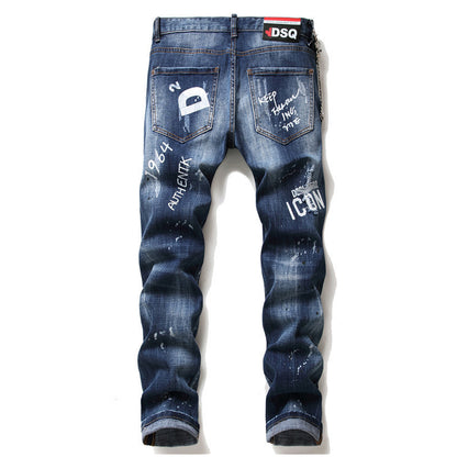 SOLO-DSQ2 2024ss printing Jeans